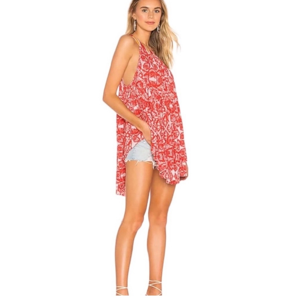 Free People Mimi High Low Halter Tunic. Size XS